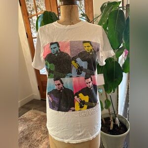 Johnny Cash graphic photo t-shirt. Size Xs